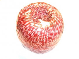 Hemp Fibers, 150 m on a roll,red/white