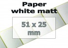Paper-Labels, white matt 51x25mm (500 pcs.)