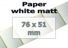 Paper-Labels, white matt 76x51mm (500 pcs.)
