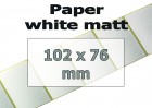 Paper-Labels, white matt 102x76mm (500 pcs.)