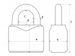 Padlock ABUS Granit 37/55
